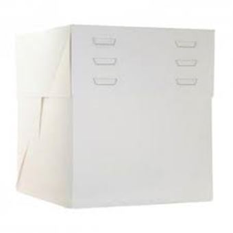 Picture of WHITE CAKE BOX EXTRA TALL  35 X 35 X 20 UP 30CM